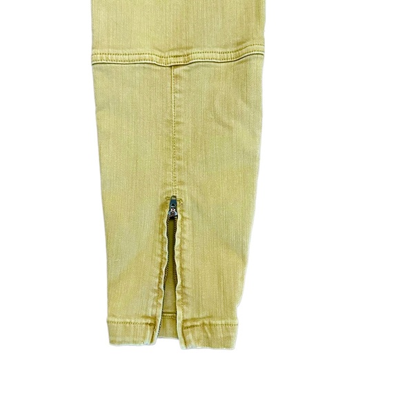 Liverpool Dull Gold Ankle Cargo Jeans with Zipper - Picture 7 of 9